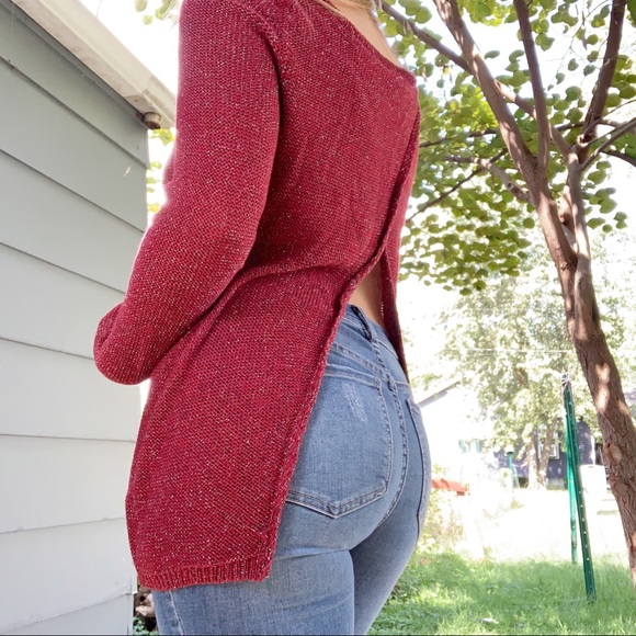 Maurices Sweaters - Maurices • NWT open back sparkle knit sweater